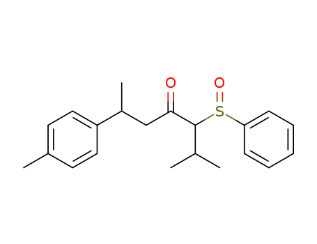 2-methyl-6-(p-tolyl)-3-phenylsulphinylheptan-4-one