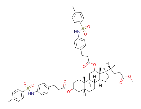 methyl 3α,12α-bis<3-(4-N-tosylaminophenyl)propanoyloxy>-5β-cholan-24-oate