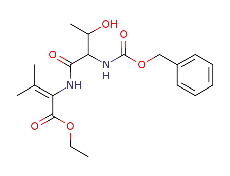 2-(2-Benzyloxycarbonylamino-3-hydroxy-butyrylamino)-3-methyl-but-2-enoic acid ethyl ester