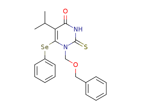 4(1H)-PYRIMIDINONE,2,3-DIHYDRO-5-(1-METHYLETHYL)-1-[(PHENYLMETHOXY)METHYL]-6-(PHENYLSELENO)-2-THIOXO-