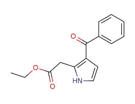1H-Pyrrole-2-acetic acid, 3-benzoyl-, ethyl ester