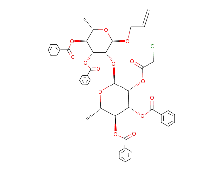 allyl (3,4-di-O-benzoyl-2-O-chloroacetyl-α-L-rhamnopyranosyl)-(1->2)-3,4-di-O-benzoyl-α-L-rhamnopyranoside