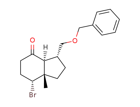 (3R,3aS,7R,7aS)-3-Benzyloxymethyl-7-bromo-7a-methyl-octahydro-inden-4-one