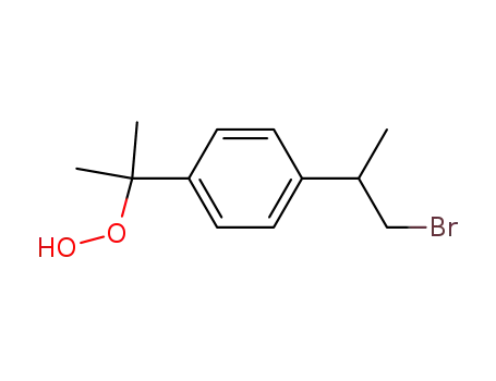 2-<4-(1-methyl-2-bromoethyl)phenyl>-2-hydroperoxypropane