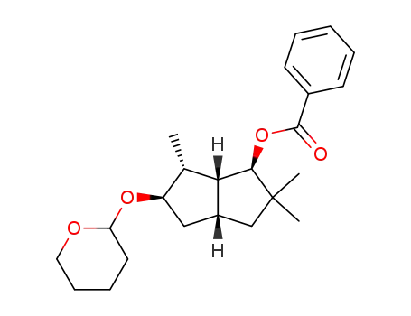 Benzoic acid (1R,3aR,5R,6R,6aR)-2,2,6-trimethyl-5-(tetrahydro-pyran-2-yloxy)-octahydro-pentalen-1-yl ester