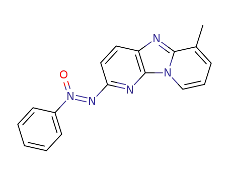 Molecular Structure of 83692-83-5 (2-phenyl(N,N,O)azoxy-6-methyldipyridi<1,2-a:3',2'-d>imidazole)