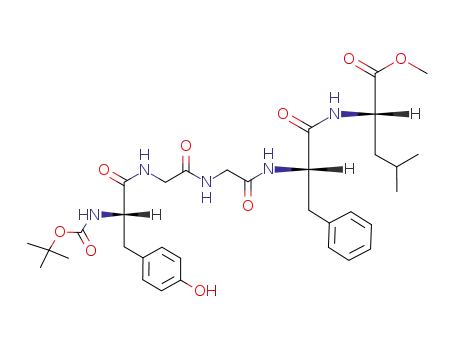 L-Leucine,
N-[(1,1-dimethylethoxy)carbonyl]-L-tyrosylglycylglycyl-L-phenylalanyl-,
methyl ester