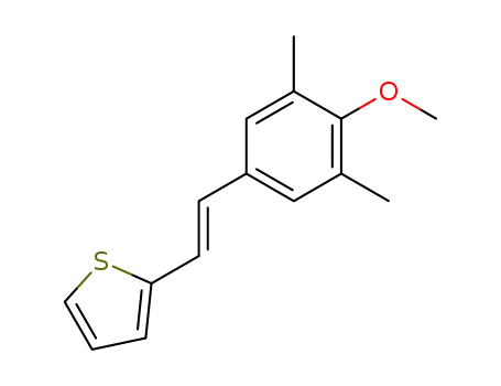 2-[(E)-2-(4-메톡시-3,5-디메틸-페닐)에테닐]티오펜