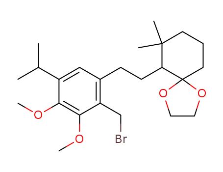 1,4-Dioxaspiro[4.5]decane,
6-[2-[2-(bromomethyl)-3,4-dimethoxy-5-(1-methylethyl)phenyl]ethyl]-7,7-
dimethyl-