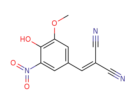 Molecular Structure of 101756-38-1 ((4-hydroxy-3-methoxy-5-nitrobenzylidene)propanedinitrile)