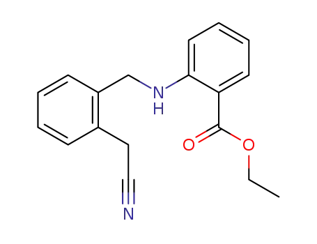 ethyl ester of N-<(2-cyanomethyl)benzyl>anthranilic acid