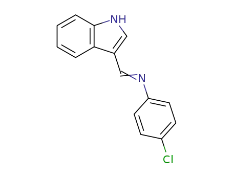 Molecular Structure of 22394-33-8 (3-[N-(p-Chlorophenyl)formimidoyl]-1H-indole)