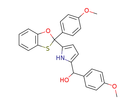 2-<α-hydroxy-4-methoxybenzyl>-5-<2-(4-methoxyphenyl)-1,3-benzoxathiolyl>pyrrole