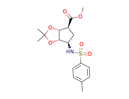 (3aR,4S,6R,6aS)-2,2-Dimethyl-6-(toluene-4-sulfonylamino)-tetrahydro-cyclopenta[1,3]dioxole-4-carboxylic acid methyl ester