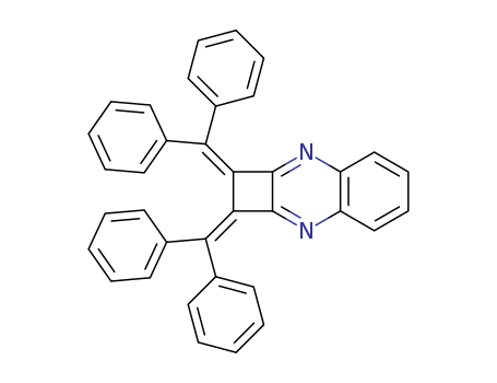 Cyclobuta[b]quinoxaline, 1,2-bis(diphenylmethylene)-1,2-dihydro- cas  33176-25-9