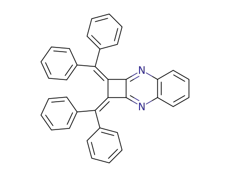 Molecular Structure of 33176-25-9 (1,2-bis(diphenylmethylidene)-1,2-dihydrocyclobuta[b]quinoxaline)