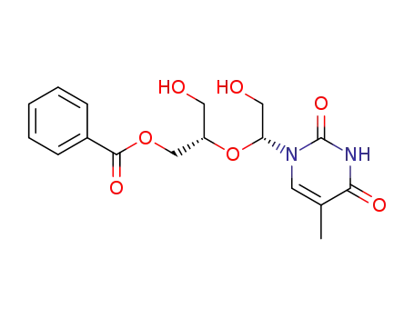 1-[1-(1-benzoyloxymethyl-2-hydroxyethoxy)-2-hydroxyethyl]thymine