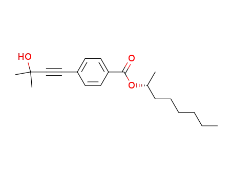 Benzoic acid, 4-(3-hydroxy-3-methyl-1-butynyl)-, 1-methylheptyl ester