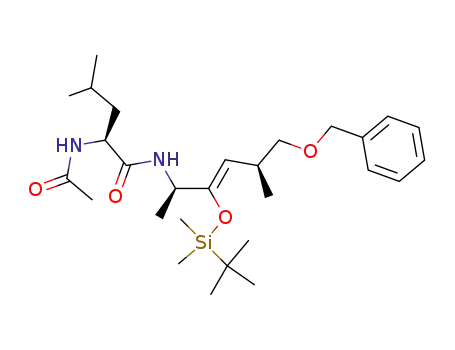 (S)-2-Acetylamino-4-methyl-pentanoic acid [(Z)-(1R,4S)-5-benzyloxy-2-(tert-butyl-dimethyl-silanyloxy)-1,4-dimethyl-pent-2-enyl]-amide
