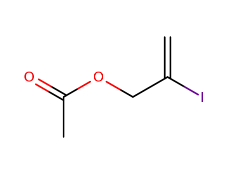 Molecular Structure of 791845-53-9 (2-Propen-1-ol, 2-iodo-, acetate)