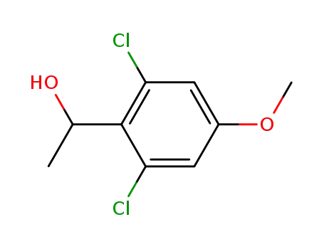Molecular Structure of 157487-23-5 (1-(2,6-dichloro-4-methoxyphenyl)ethan-1-ol)