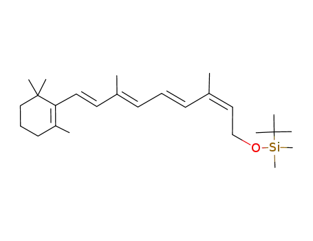Molecular Structure of 118304-54-4 (tert-butyldimethylsilyl Δ<sup>13</sup>-(Z)-retinyl ether)