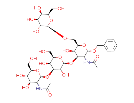 benzyl O-(2-acetamido-2-deoxy-β-D-glucopyranosyl)-(1-3)-O-β-D-galactopyranosyl-(1-3)-O-<β-D-galactopyranosyl-(1-6)>-2-acetamido-2-deoxy-α-D-galactopyranoside