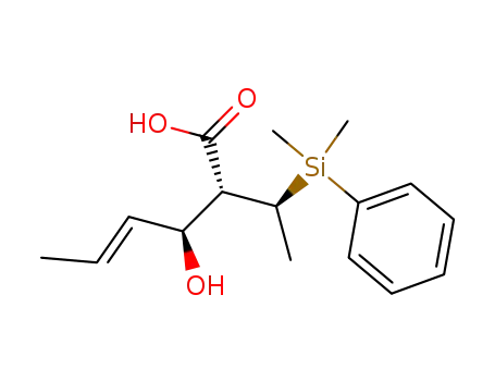 (4E,2R,3S)-2-<(1S)-1-Dimethyl(phenyl)silylethyl>-3-hydroxyhex-4-enoic acid