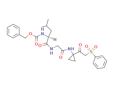 1-<(benzyloxycarbonylleucylglycyl)amino>-1-(2-phenylsulfone-1-oxoethyl)cyclopropane