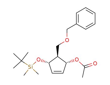 Acetic acid (1R,4S,5S)-5-benzyloxymethyl-4-(tert-butyl-dimethyl-silanyloxy)-cyclopent-2-enyl ester