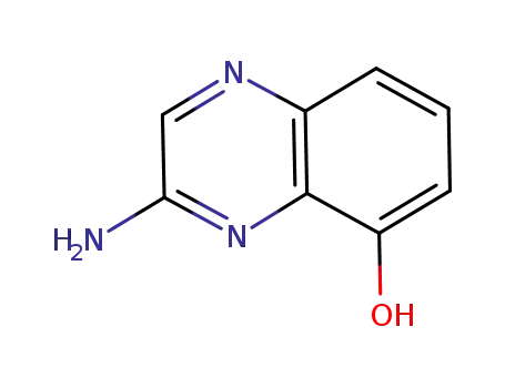 Molecular Structure of 659729-72-3 (5-Quinoxalinol,  3-amino-)