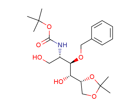 2-DEOXY-2-[[(T-BUTOXY)CARBONYL]AMINO]-5,6-O-(ISOPROPYLIDENE)-3-O-BENZYL-D-GALACTITOL