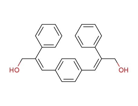 Molecular Structure of 113538-26-4 ((E,E)-3,3-<1,4-Phenylene>bis<2-phenyl-2-propen-1-ol>)