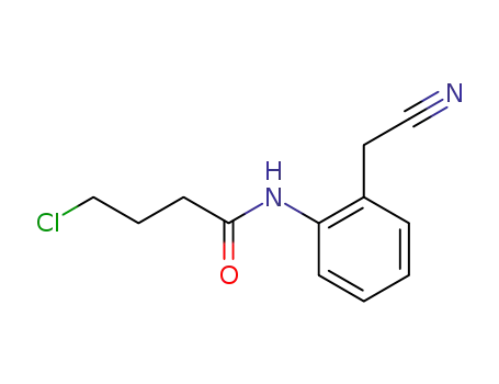 Molecular Structure of 96631-61-7 (Butanamide, 4-chloro-N-[2-(cyanomethyl)phenyl]-)