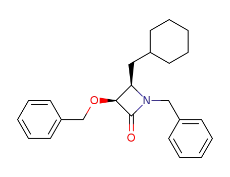 (3R*,4S*)-1-benzyl-3-benzyloxy-4-cyclohexylmethyl-2-azetidinone