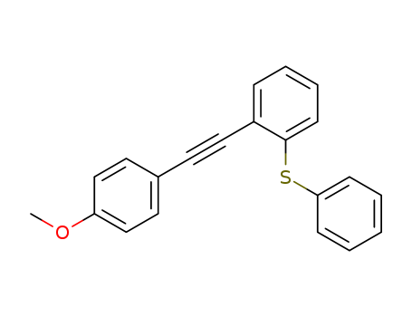 Benzene, 1-[(4-methoxyphenyl)ethynyl]-2-(phenylthio)-