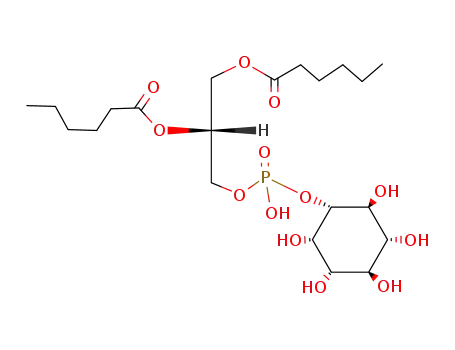 Molecular Structure of 148437-41-6 (1,2-dihexanoyl-sn-glycero-3-phosphoinositol)