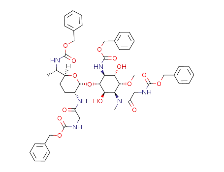 1,6',2''-tri-N-benzyloxycarbonyl-2'-N-(N-benzyloxycarbonylglycyl)fortimicin A