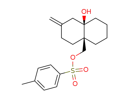 Molecular Structure of 91781-69-0 (4a(2H)-Naphthalenemethanol, octahydro-8a-hydroxy-2-methylene-,
a-(4-methylbenzenesulfonate), cis-)