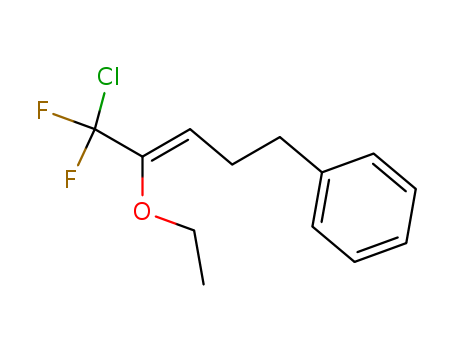 Molecular Structure of 141708-75-0 (Benzene, (5-chloro-4-ethoxy-5,5-difluoro-3-pentenyl)-, (Z)-)