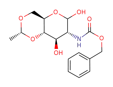 2-benzyloxycarbonylamino-2-deoxy-4,6-O-ethylidene-α,β-D-glucose