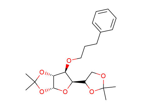 Molecular Structure of 103526-79-0 (1,2:5,6-Di-O-isopropylidene-3-O-(3'-phenylpropyl)-α-D-glucofuranose)