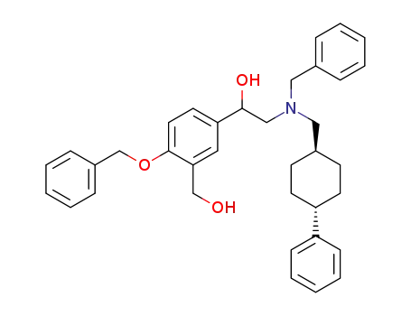 1-(4-Benzyloxy-3-hydroxymethyl-phenyl)-2-[benzyl-(4-phenyl-cyclohexylmethyl)-amino]-ethanol