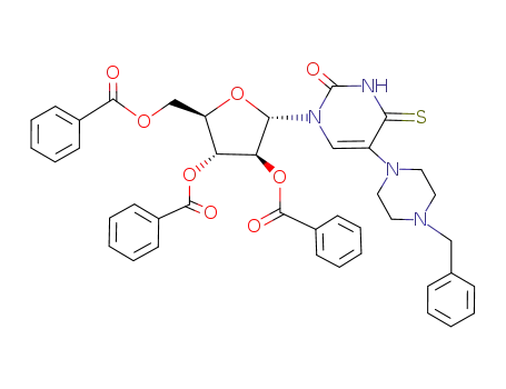 1-(2,3,5-Tri-O-benzoyl-α-D-arabinofuranosyl)-5-(4-benzylpiperazino)-4-thiouracil