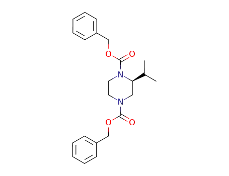 1,4-피페라진디카르복실산, 2-(1-메틸에틸)-, 1,4-디(페닐메틸) 에스테르, (2S)-