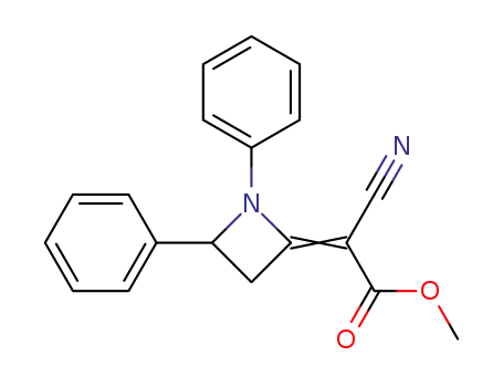 Cyano-[1,4-diphenyl-azetidin-(2E)-ylidene]-acetic acid methyl ester