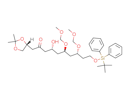 (4R,6R,8R)-10-(tert-Butyl-diphenyl-silanyloxy)-1-((R)-2,2-dimethyl-[1,3]dioxolan-4-yl)-4-hydroxy-6,8-bis-methoxymethoxy-decan-2-one