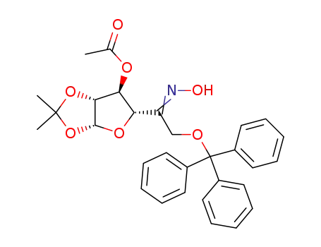 1,2-O-(1-Methylethylidene)-6-O-(triphenylMethyl)-β-L-arabino-hexofuranos-5-ulose OxiMe 3-Acetate