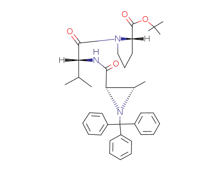 (2S,3S)-1-trityl-3-methyl-2-aziridinecarbonyl-D-valylproline t-butyl ester