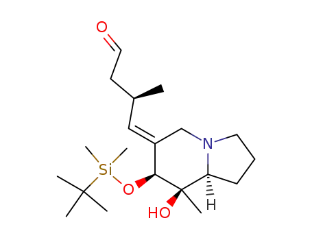 (8R,8aS)-7-<<(Dimethylethyl)dimethylsilyl>oxy>-8-hydroxy-8-methyl-6-<(Z)-2(R)-methyl-4-oxobutylidene>octahydroindolizine